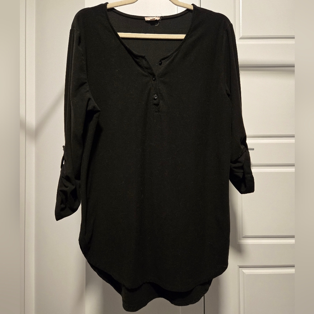 Ardene Black Button-Up Tunic